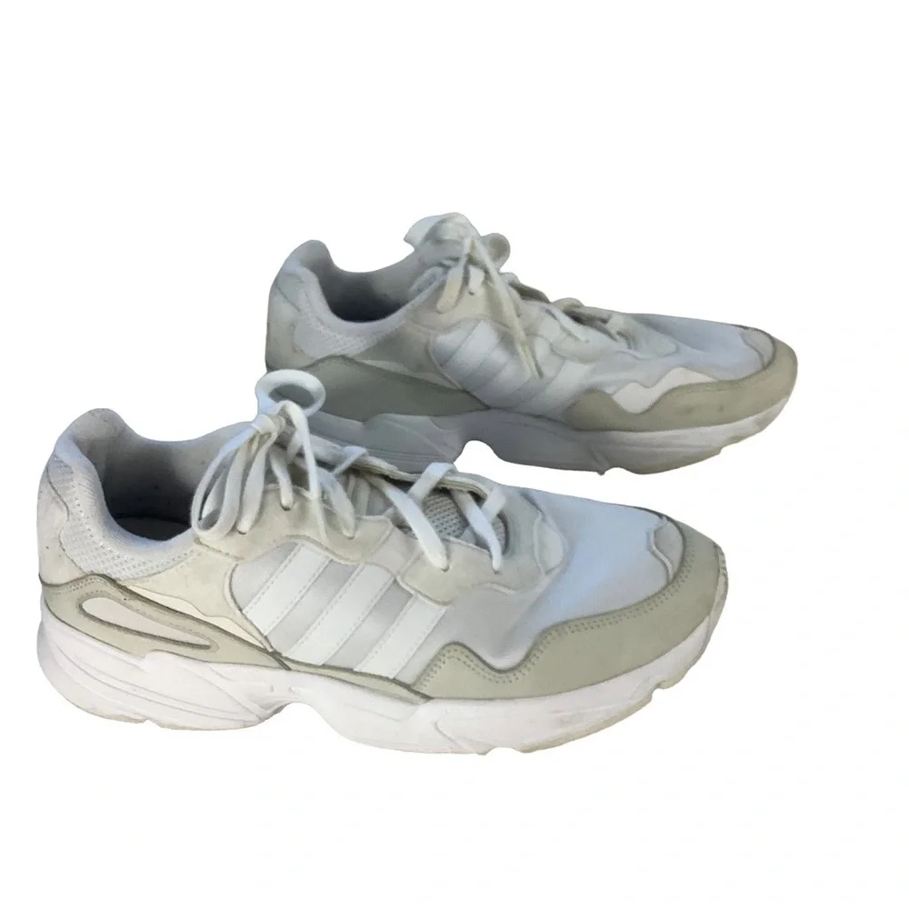 Adidas Size 10 Men’s Yung-96 Dad White & Light Gray Dad Sneakers